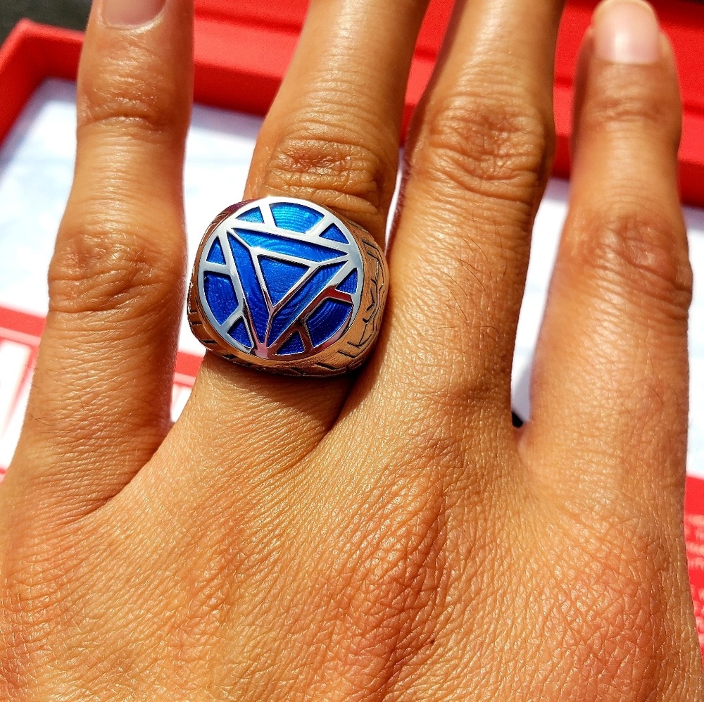 Disney Marvel Comics Iron Man Sterling Silver Ring